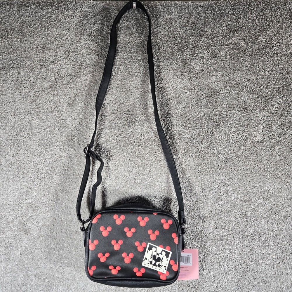 Disney Dani Danielle Nicole Black Red Mickey Mouse Crossbody Bag